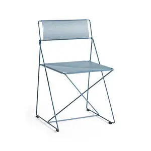 Hay - X-Line Chair Powder blue powder coated steel base 2.0 - Powder blue