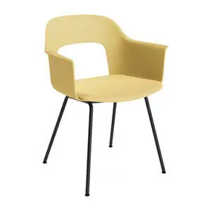 Hay - Layout Lænestol 213 Sort pulverlakeret stål 4-benet fod Standard glider - Biscotti