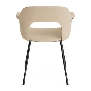 Hay - Layout Lænestol 214 Sort pulverlakeret stål 4-benet fod Standard glider - Sort