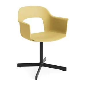 Hay - Layout Lænestol 231 Sort pulverlakeret aluminium 4-stjernet drejefod Standard glider - Biscotti