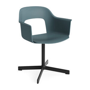 Hay - Layout Lænestol 231 Sort pulverlakeret aluminium 4-stjernet drejefod Standard glider - Ocean