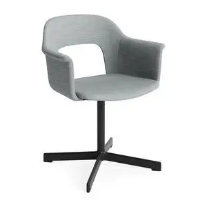 Hay - Layout Lænestol 234 Sort pulverlakeret aluminium 4-stjernet drejefod Standard glider - Sort