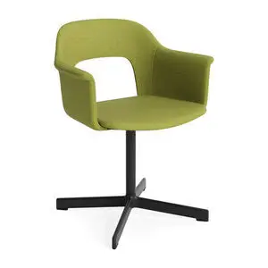 Hay - Layout Lænestol 234 Sort pulverlakeret aluminium 4-stjernet drejefod Standard glider - Sort