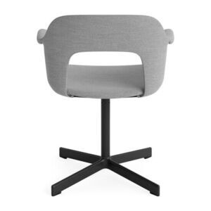 Hay - Layout Lænestol 234 Sort pulverlakeret aluminium 4-stjernet drejefod Standard glider - Sort