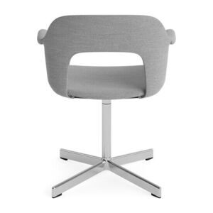 Hay - Layout Lænestol 234 Poleret aluminium 4-stjernet drejefod Standard glider
