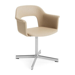 Hay - Layout Lænestol 234 Poleret aluminium 4-stjernet drejefod Standard glider