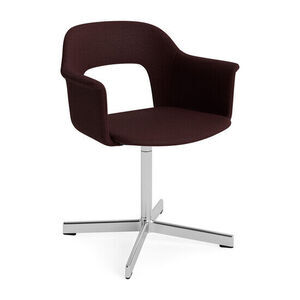Hay - Layout Lænestol 234 Poleret aluminium 4-stjernet drejefod Standard glider
