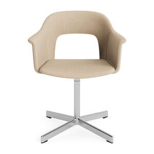 Hay - Layout Lænestol 234 Poleret aluminium 4-stjernet drejefod Standard glider