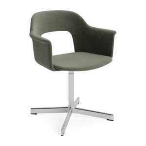 Hay - Layout Lænestol 234 Poleret aluminium 4-stjernet drejefod Standard glider