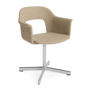 Hay - Layout Lænestol 234 Poleret aluminium 4-stjernet drejefod Standard glider