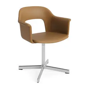 Hay - Layout Lænestol 234 Poleret aluminium 4-stjernet drejefod Standard glider