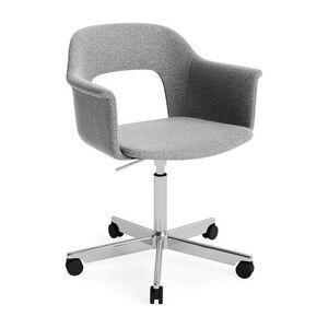 Hay - Layout Lænestol 244 Poleret aluminium 5-stjernet drejestol Gasløft Hjulbase