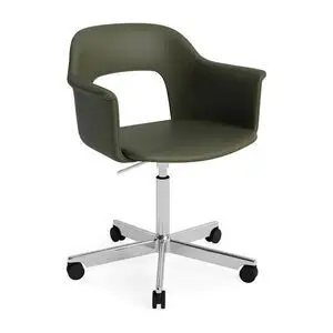 Hay - Layout Lænestol 244 Poleret aluminium 5-stjernet drejestol Gasløft Hjulbase