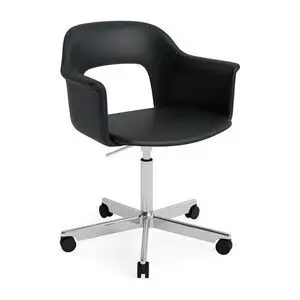 Hay - Layout Lænestol 244 Poleret aluminium 5-stjernet drejestol Gasløft Hjulbase