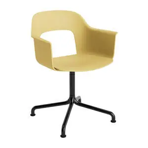 Hay - Layout Lænestol 251 Sort pulverlakeret aluminium 4-stjernet drejelig buefod Standard glider - Biscotti