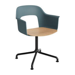 Hay - Layout Lænestol 252 Sort pulverlakeret aluminium 4-stjernet drejelig buefod Standard glider - Ocean
