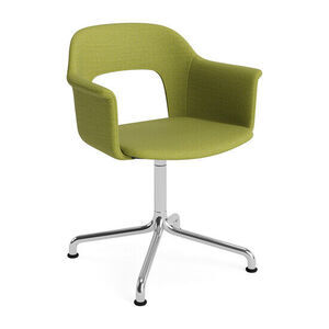 Hay - Layout Lænestol 254 Poleret aluminium 4-stjernet drejelig buefod Standard glider