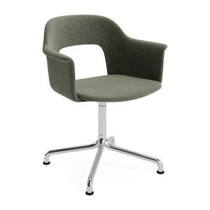 Hay - Layout Lænestol 254 Poleret aluminium 4-stjernet drejelig buefod Standard glider