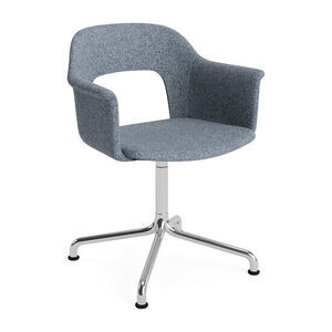 Hay - Layout Lænestol 254 Poleret aluminium 4-stjernet drejelig buefod Standard glider