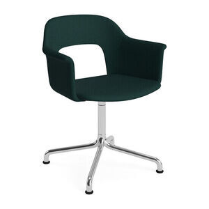 Hay - Layout Lænestol 254 Poleret aluminium 4-stjernet drejelig buefod Standard glider