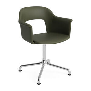 Hay - Layout Lænestol 254 Poleret aluminium 4-stjernet drejelig buefod Standard glider