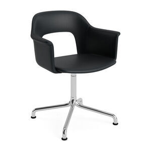 Hay - Layout Lænestol 254 Poleret aluminium 4-stjernet drejelig buefod Standard glider