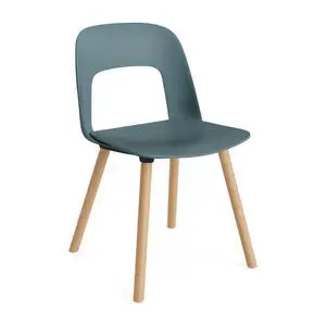 Hay - Layout Chair 121 Lakeret massiv eg 4-benet fod Standard glider - Ocean