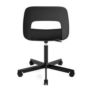 Hay - Layout Chair 141 Sort pulverlakeret aluminium 5-stjernet drejestol Gaslift Hjulbase - Sort