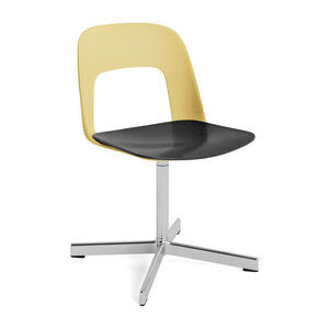 Hay - Layout Chair 132 Poleret aluminium 4-stjernet drejefod Standard glider - Biscotti