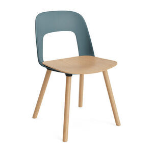 Hay - Layout Chair 122 Lakeret massiv eg 4-benet fod Standard glider - Ocean
