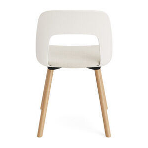 Hay - Layout Chair 123 Lakeret massiv eg 4-benet fod Standard glider - Cremehvid