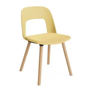 Hay - Layout Chair 123 Lakeret massiv eg 4-benet fod Standard glider - Biscotti