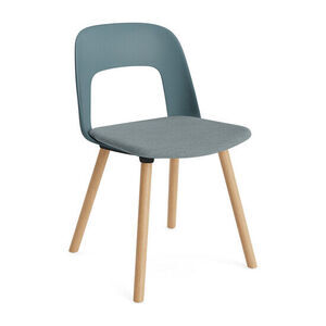 Hay - Layout Chair 123 Lakeret massiv eg 4-benet fod Standard glider - Ocean