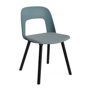 Hay - Layout Chair 123 Sortlakeret massiv eg 4-benet fod Standard glider - Ocean