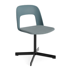 Hay - Layout Chair 133 Sort pulverlakeret aluminium 4-stjernet drejefod Standard glider - Ocean