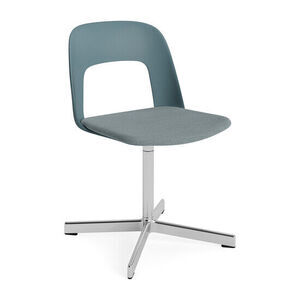 Hay - Layout Chair 133 Poleret aluminium 4-stjernet drejefod Standard glider - Ocean
