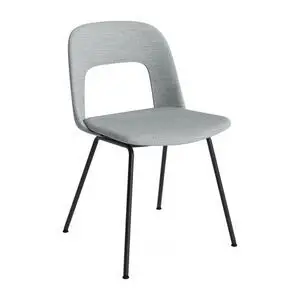 Hay - Layout Chair 114 Sort pulverlakeret stål 4-benet fod Standard glider - Sort