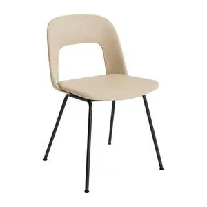 Hay - Layout Chair 114 Sort pulverlakeret stål 4-benet fod Standard glider - Sort