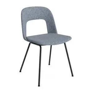 Hay - Layout Chair 114 Sort pulverlakeret stål 4-benet fod Standard glider - Sort