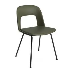 Hay - Layout Chair 114 Sort pulverlakeret stål 4-benet fod Standard glider - Sort