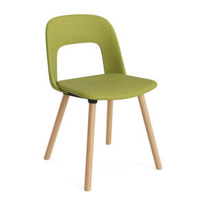 Hay - Layout Chair 124 Lakeret massiv eg 4-benet fod Standard glider