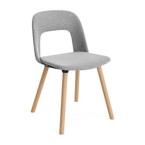 Hay - Layout Chair 124 Lakeret massiv eg 4-benet fod Standard glider