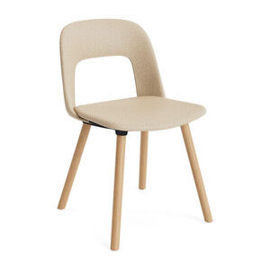 Hay - Layout Chair 124 Lakeret massiv eg 4-benet fod Standard glider