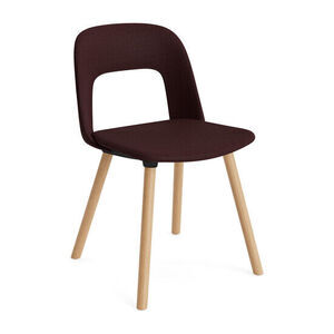Hay - Layout Chair 124 Lakeret massiv eg 4-benet fod Standard glider