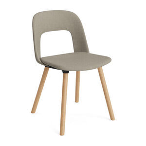 Hay - Layout Chair 124 Lakeret massiv eg 4-benet fod Standard glider