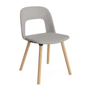 Hay - Layout Chair 124 Lakeret massiv eg 4-benet fod Standard glider