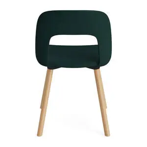 Hay - Layout Chair 124 Lakeret massiv eg 4-benet fod Standard glider