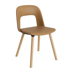Hay - Layout Chair 124 Lakeret massiv eg 4-benet fod Standard glider