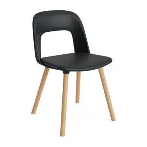 Hay - Layout Chair 124 Lakeret massiv eg 4-benet fod Standard glider