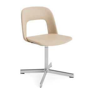 Hay - Layout Chair 134 Poleret aluminium 4-stjernet drejefod Standard glider